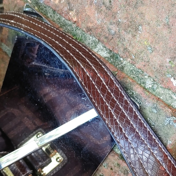 Treviso Brown and Bronze Shoulder Bag - Picture 7 of 10